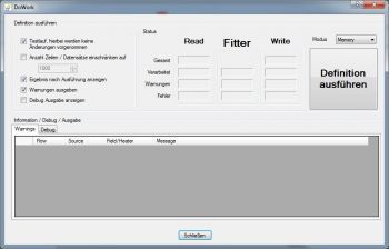 MySQL CSV Import - Definition ausführen