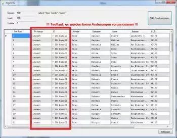 PostgreSQL CSV Import Testlauf