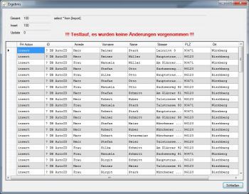 SQL Server CSV Import Testlauf