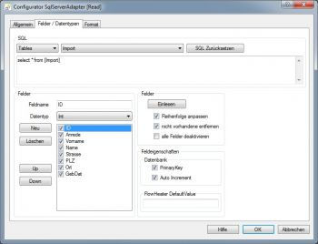 SQL Server Felder und Datentypen