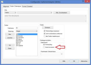 Insert Auto Inkrement (Identity) Felder
