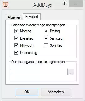 Erweiterte Einstellungen