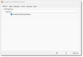 JSON Adapter - Allgemein