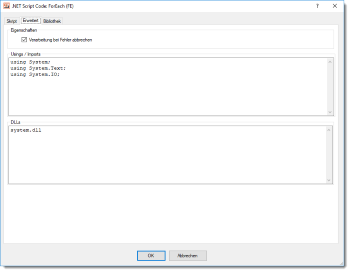 Heater .NET Script - Usings / Imports