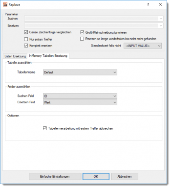 Heater Replace - InMemory Lookups