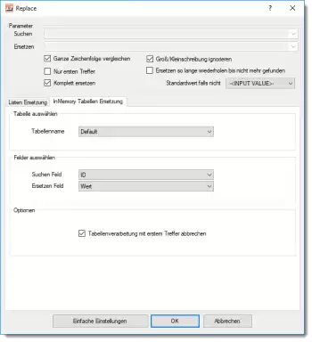 Heater Replace - InMemory Lookups