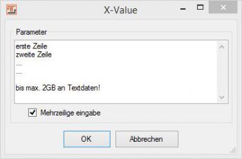 Heater X-Value - statischen Wert einfügen