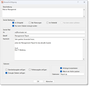 Aufgaben Benachrichtigung konfigurieren