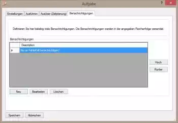 Aufgaben Benachrichtigungen