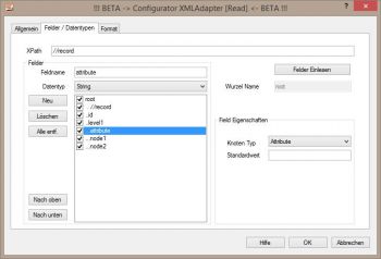 XML Knoten und Attribute