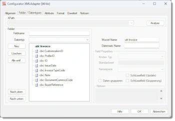 XML Adapter - Knoten und Attribute