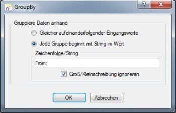 GroupBy - InString Gruppierung