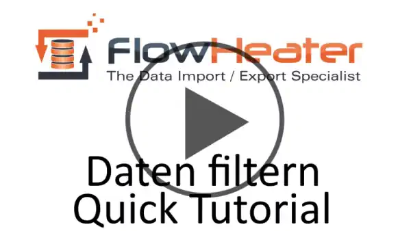 Import/Export Daten filtern