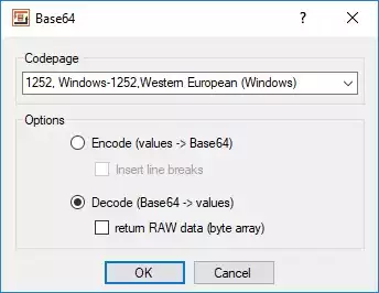 Base64 Heater - Configuration