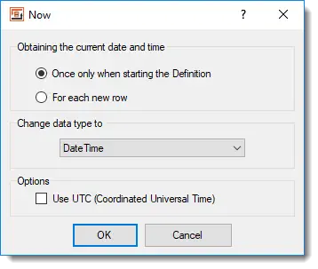 Obtaining the current date and time