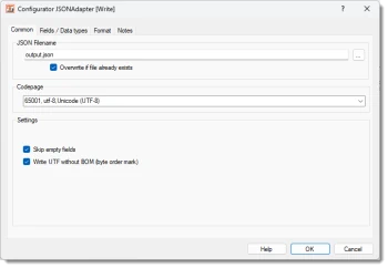 Adapter JSON - General