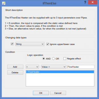 If-Then-Else Heater, condition