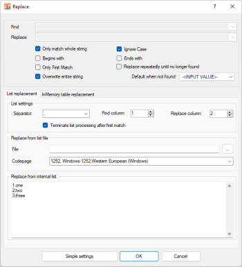 Heater String Replace - Perform CSV lookup