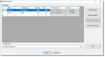FlowHeater Parameter - create and edit