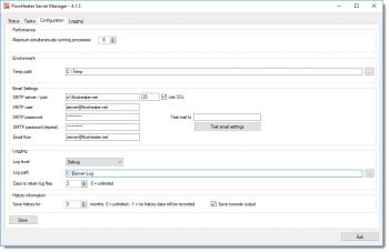 Server configuration