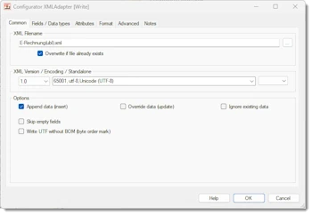 XML file name