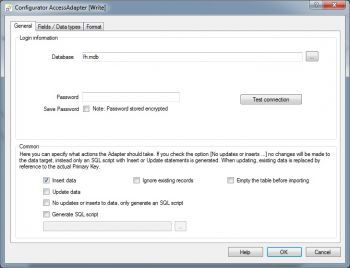 MS Access database properties