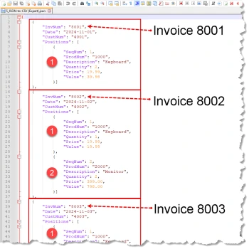 CSV to JSON (complex)