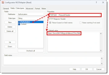 REST API Adapter - http Basic Auth