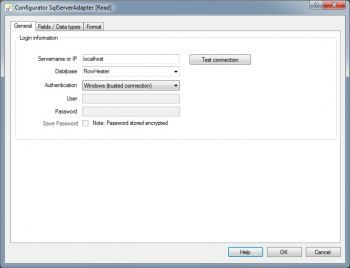 MS SQL Server connection properties