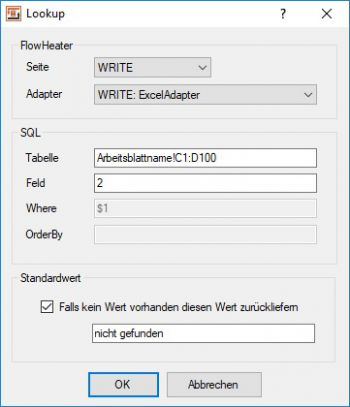 Lookup Heater - Excel SVerweis Konfiguration