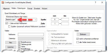 Excel Adapter - Multi Sheet Unterstützung