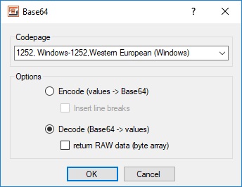 Base64 Heater - Configuration