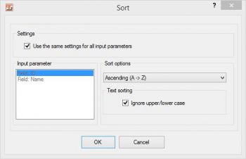 Sort Heater, config dialog