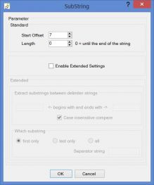 SubString Heater, config dialog