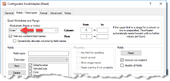 Excel Adapter - multiple sheet support