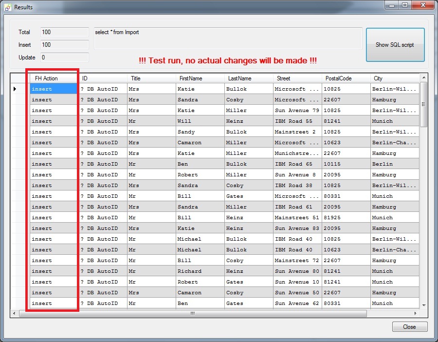 insert into mysql from csv