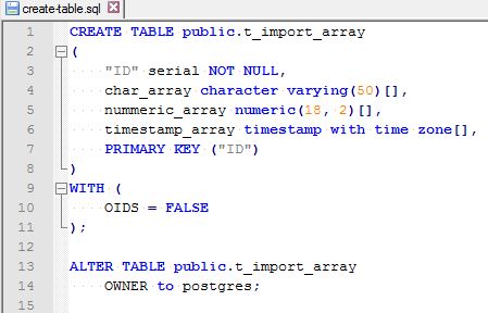 psequel create table