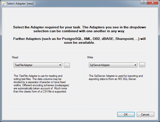 import csv to razorsql