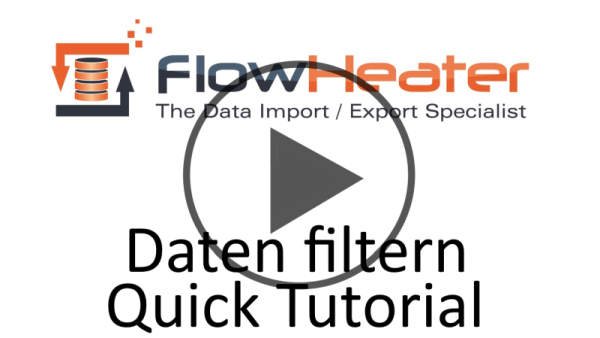 Import/Export Daten filtern